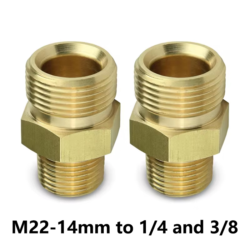 Spoke Nipple Brass - Adaptor kopling tekanan kuningan M22-14mm Male