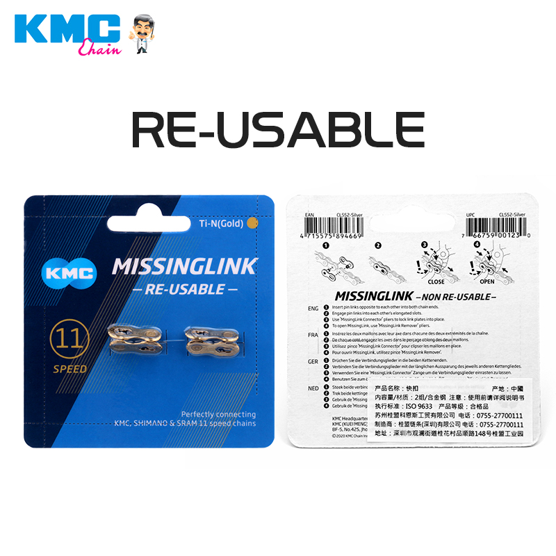 KMC 2 Pasang Rantai Sepeda Mis - Chain Quick Link ulasan dan harga